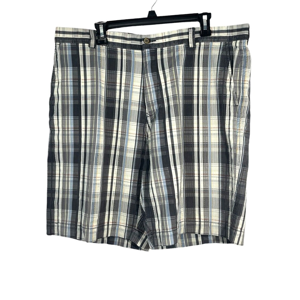 Tommy Bahama Men's Cotton Silk Chino Golf Shorts Size 40 Gray Inseam 10"